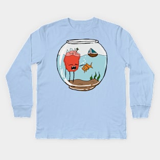 Fish Bowl Kids Long Sleeve T-Shirt